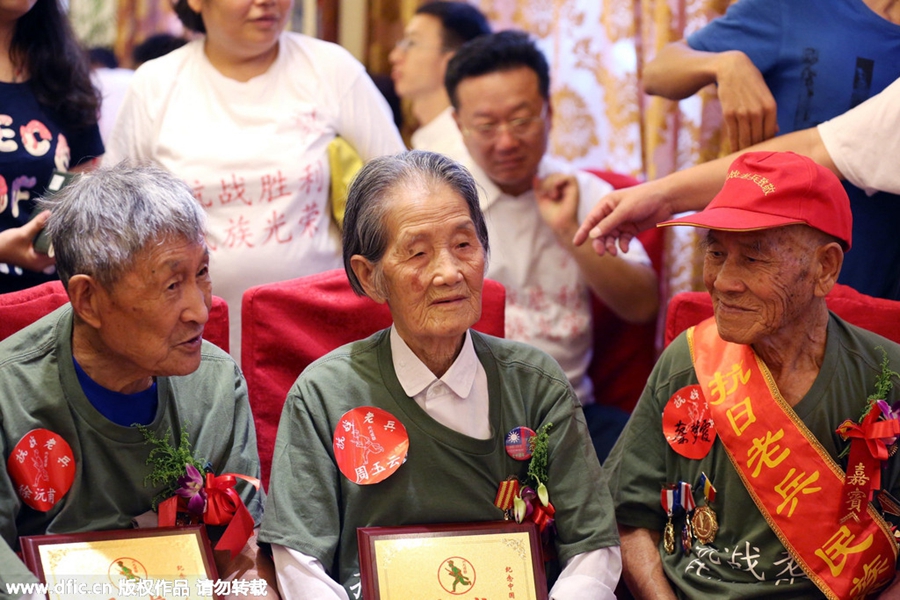 Veterans mark the beginning of the War of Resistance against Japanese Aggression