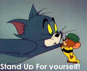 Stick up for 維護(hù)某人