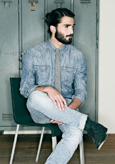 超人氣男士發型Man Bun