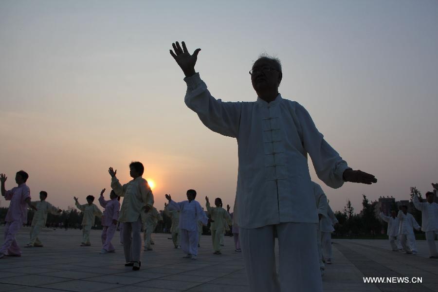 Fitness dance enthusiasts participate for National Fitness Day