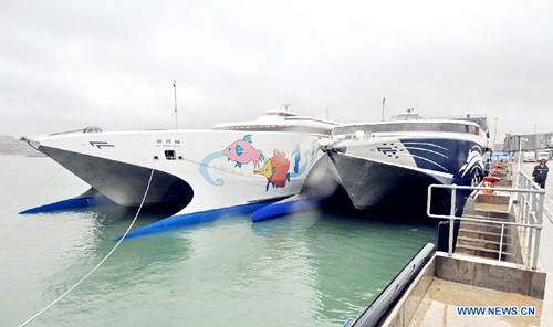 Cross straits passenger liner Jiayuan conducts first trial voyage